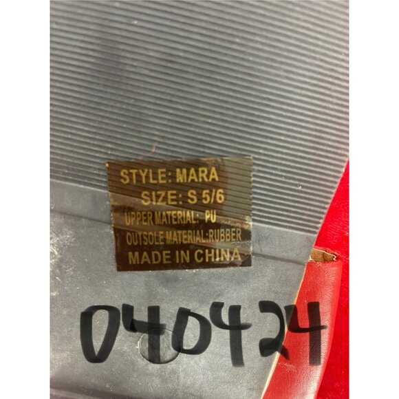 Charles Albert Mara‎ Red Size Small Women's Sandals - Picture 4 of 4